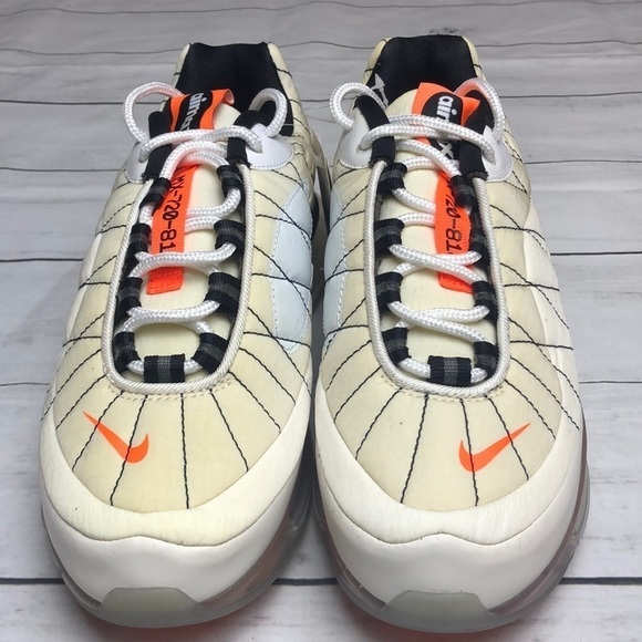 Nike Air Max Shoes Sail-White-Black-Hyper Orange 7 - Picture 3 of 9